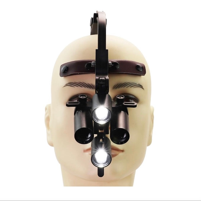6.0X Cordless Surgical Loupes with Double HeadLight