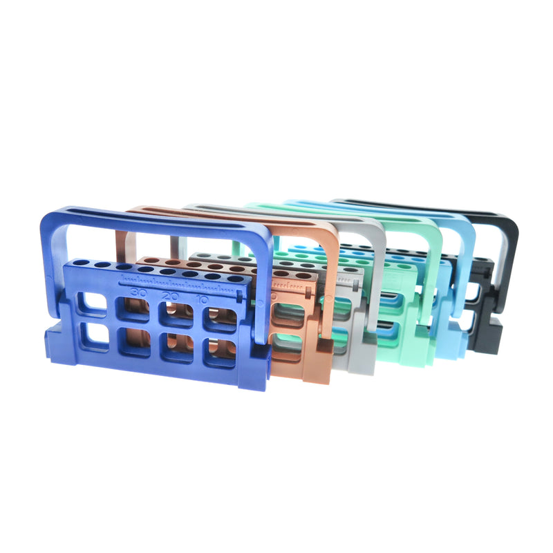 10 pcs Endo Files Stand Holder Measuring Ruler 8 Holes
