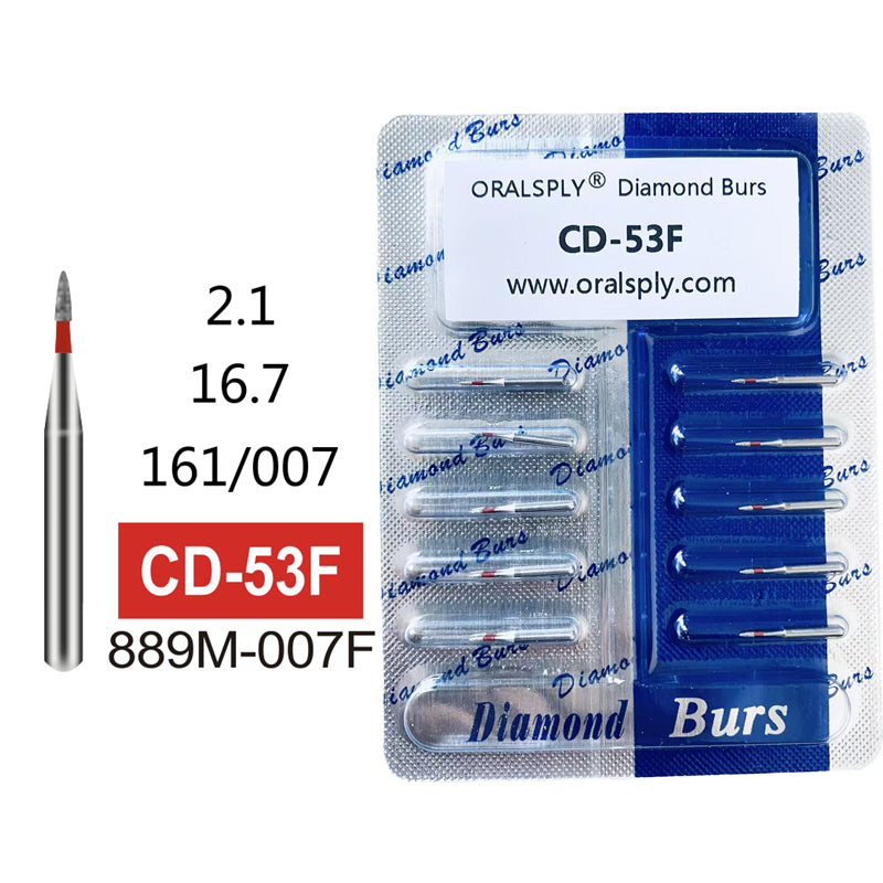 Oralsply FG High Quality Dental Diamond Burs 100 PCS