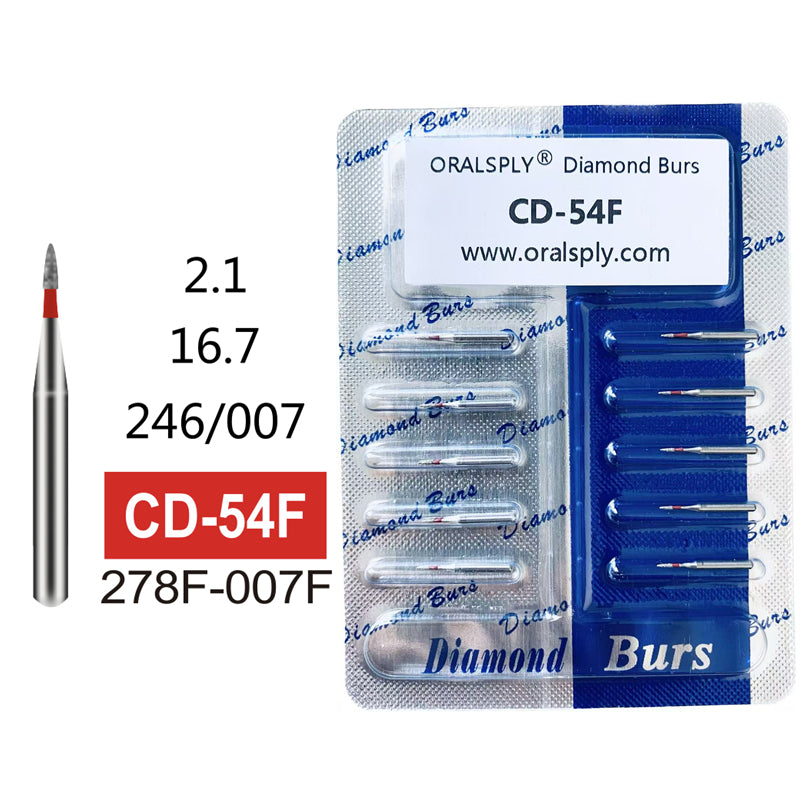 Oralsply FG High Quality Dental Diamond Burs 100 PCS