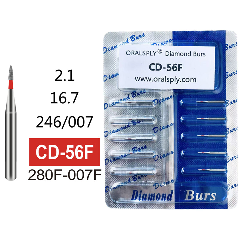 Oralsply FG High Quality Dental Diamond Burs 100 PCS