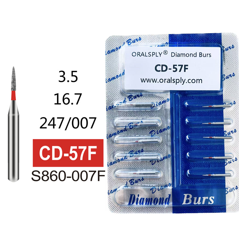 Oralsply FG High Quality Dental Diamond Burs 100 PCS