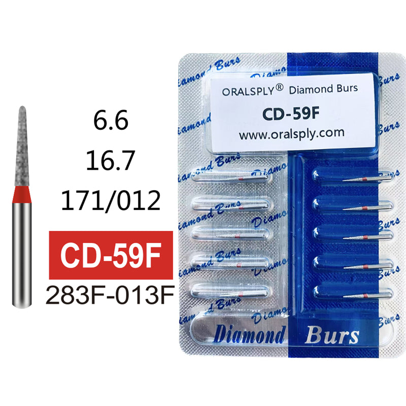Oralsply FG High Quality Dental Diamond Burs 100 PCS