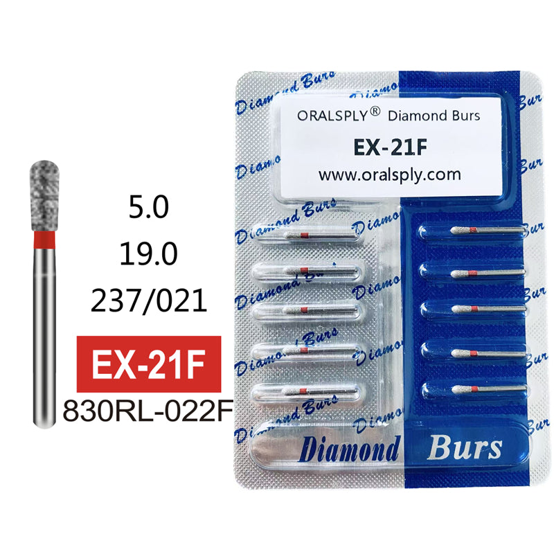 Oralsply FG High Quality Dental Diamond Burs 100 PCS
