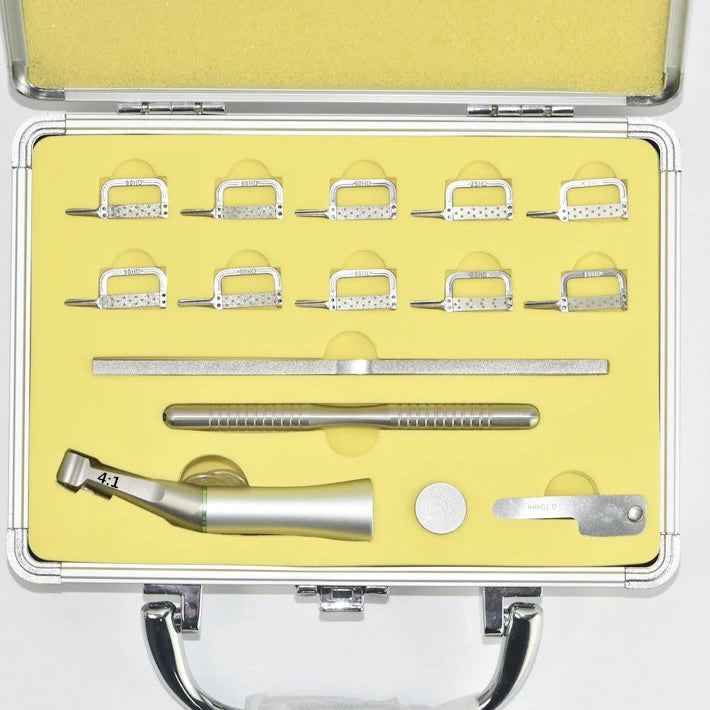 AZDENT 4:1 Reduction Dental Interproximal Contra Angle – IPR Strips Reciprocation Handle, Push Button
