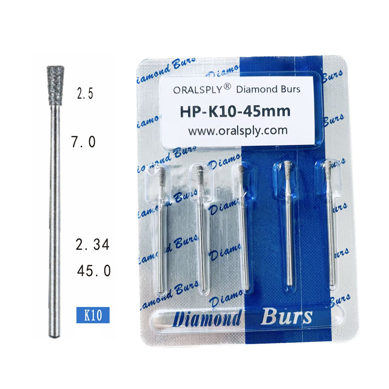 Oralsply HP Dental Diamond Burs 50 PCS