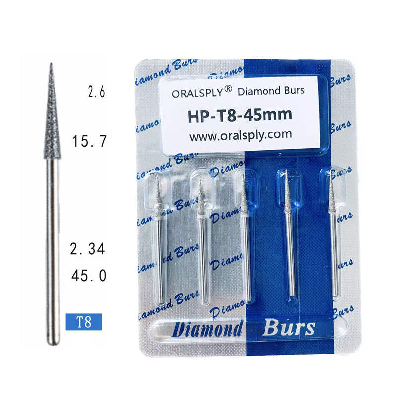 Oralsply HP Dental Diamond Burs 50 PCS