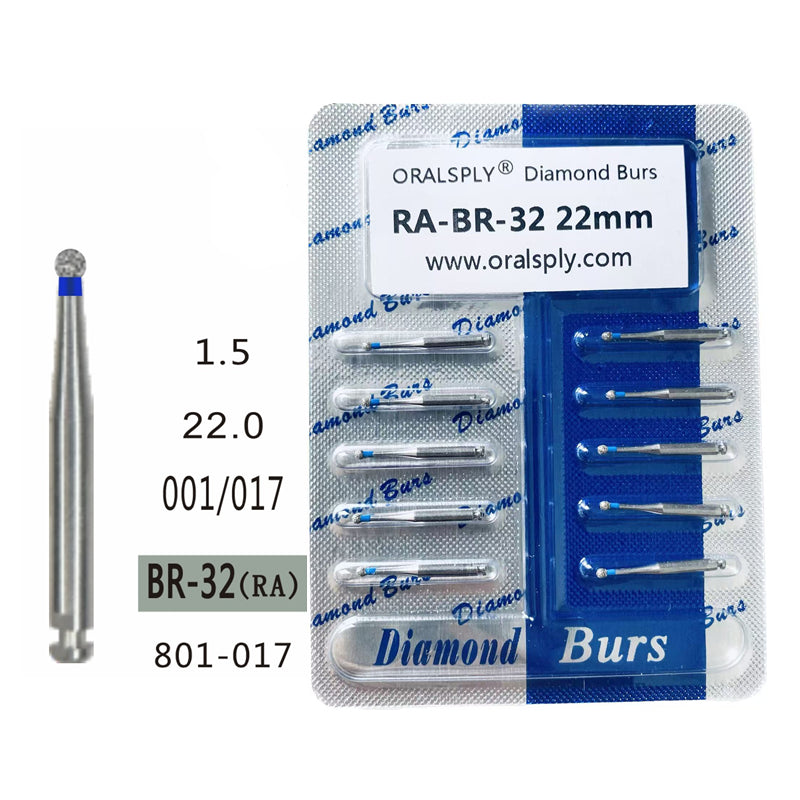 Oralsply RA Dental Diamond Burs 100 PCS