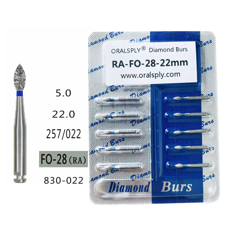 Oralsply RA Dental Diamond Burs 100 PCS