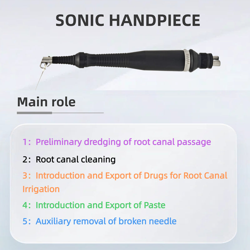 MM phoenix Style Dental Air Sonic Endo Handpiece with Tips
