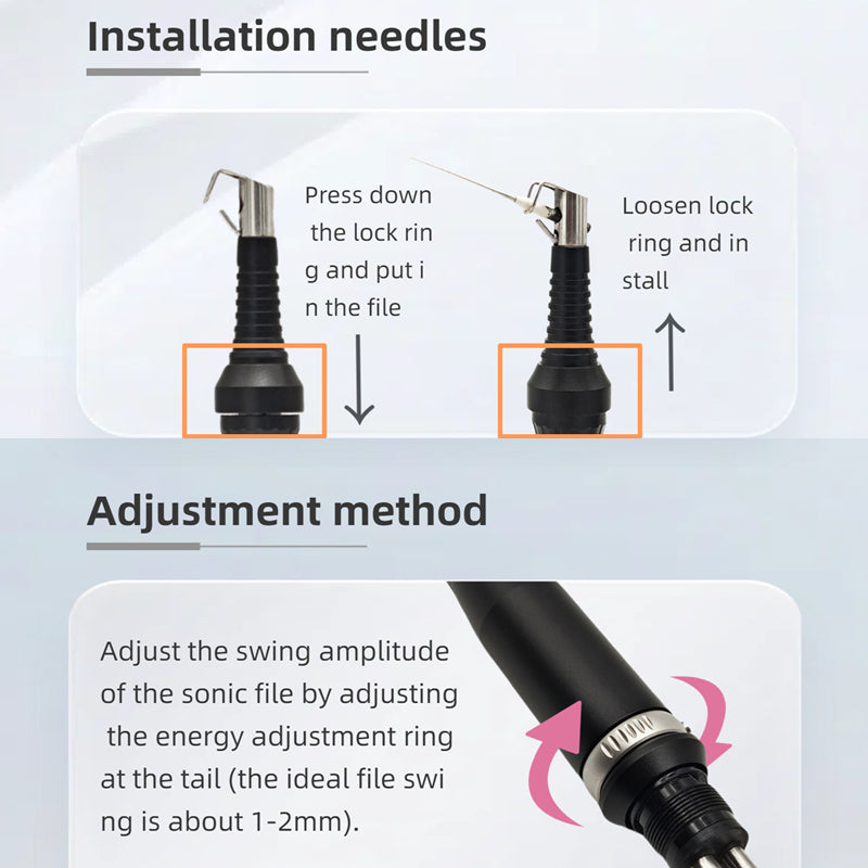 MM phoenix Style Dental Air Sonic Endo Handpiece with Tips