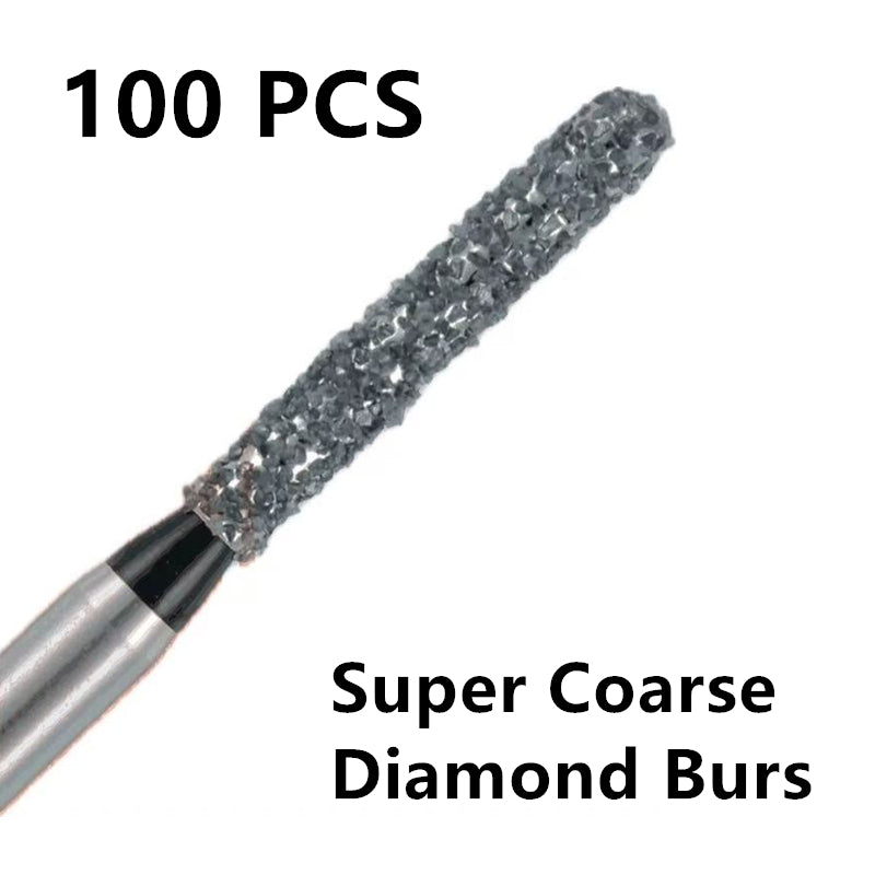 Super Coarse Dental Diamond Burs 100 PCS