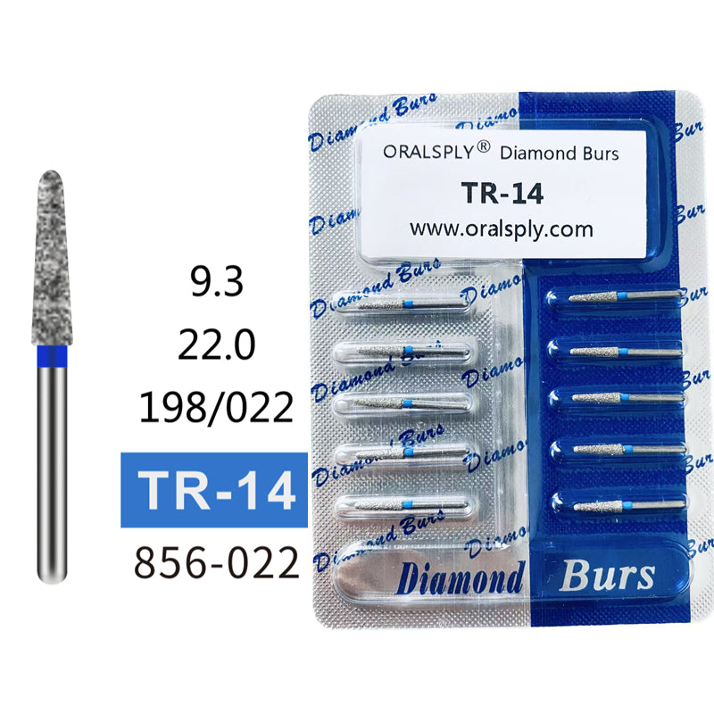 Oralsply FG High Quality Dental Diamond Burs 100 PCS