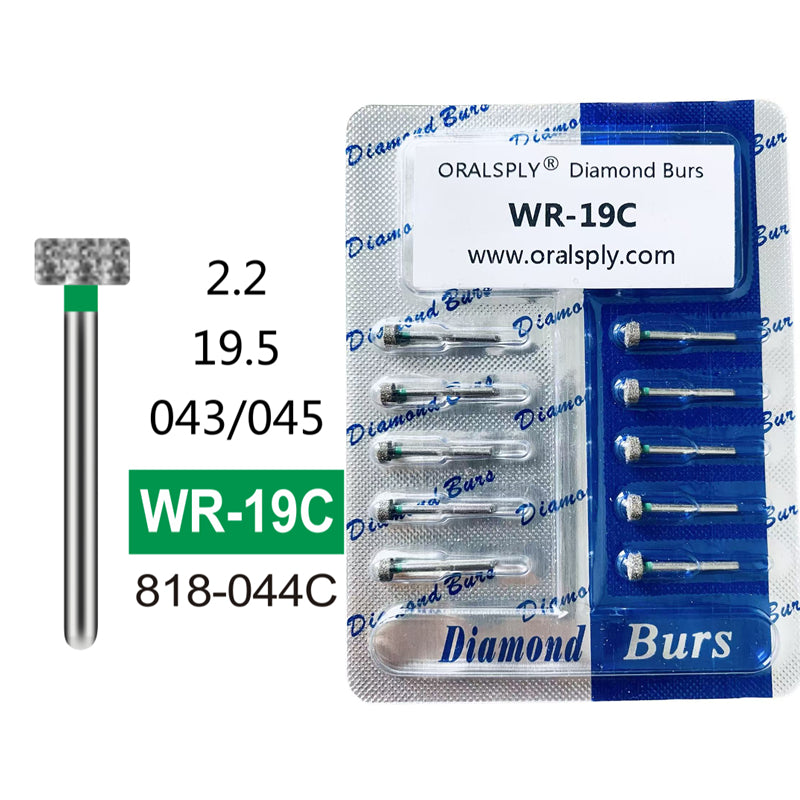 Oralsply FG High Quality Dental Diamond Burs 100 PCS