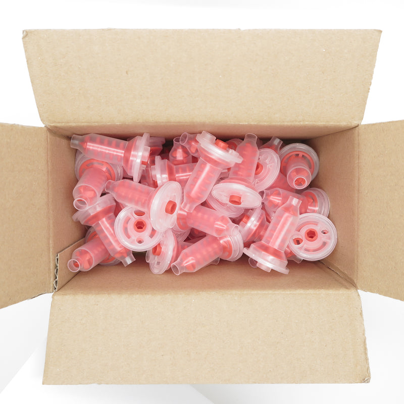 50 PCS DYNAMIC MIXING TIPS 5:1 RATIO RED