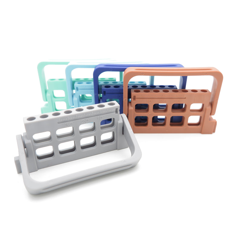 10 pcs Endo Files Stand Holder Measuring Ruler 8 Holes