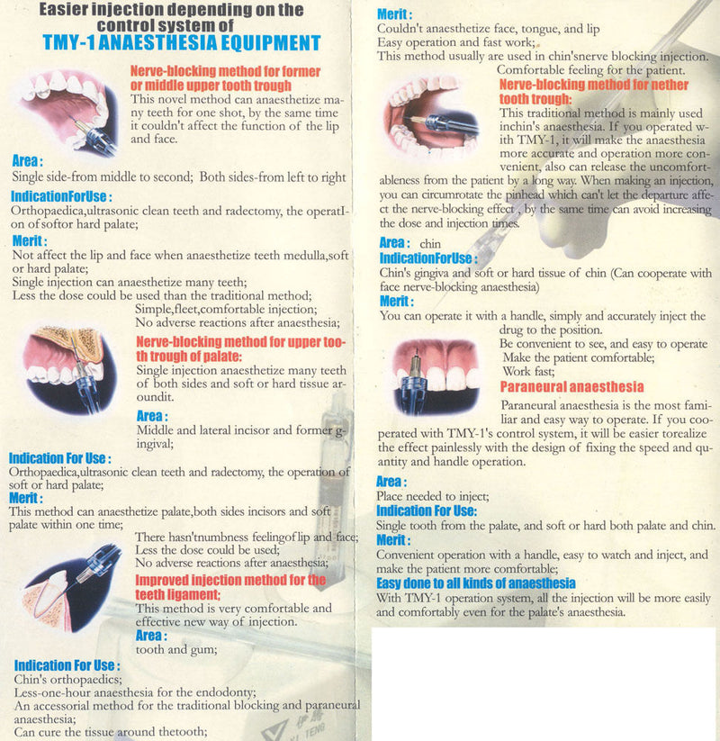 Painless Oral Anesthesia Automatic Injection Control System