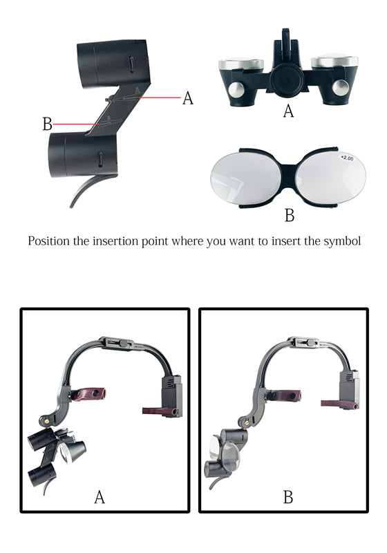 3.5X Cordless Surgical Loupes with Double HeadLight