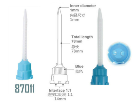 STATIC MIXING TIPS BLUE 1:1 RATIO 50/BAG