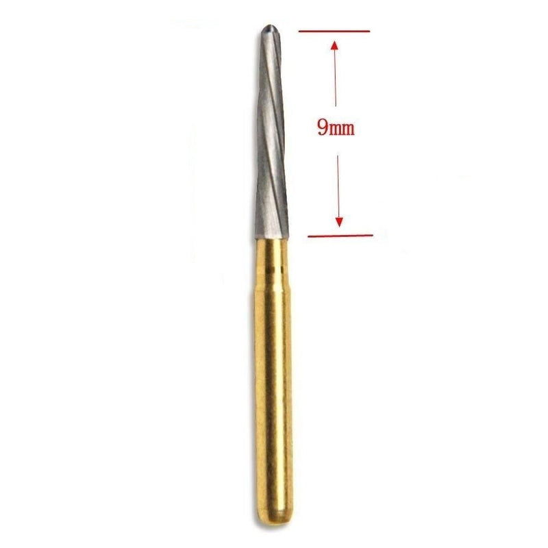ENDO-Z Safe Round End Golden FG Shank Carbide Burs