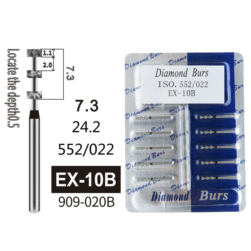 Oralsply FG High Quality Dental Diamond Burs 100 PCS