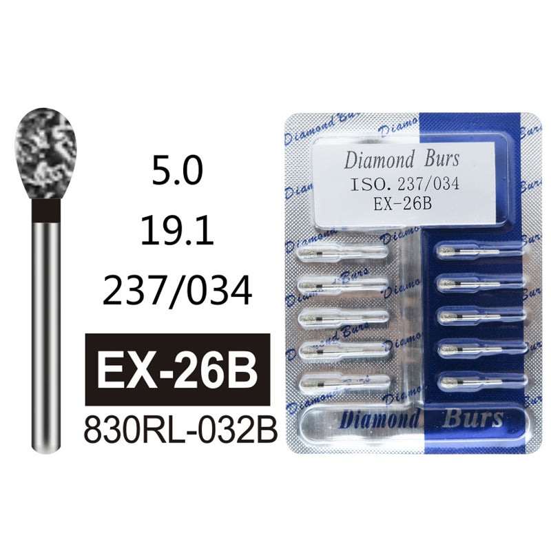 Oralsply FG High Quality Dental Diamond Burs 100 PCS