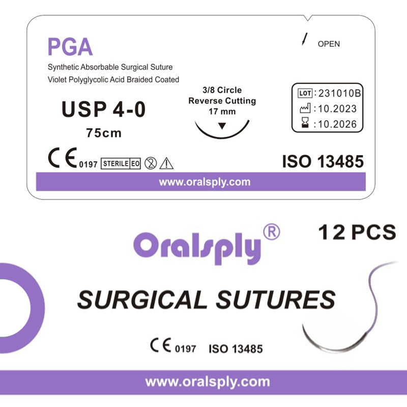 Oralsply Surgical Sutures PGA 4-0
