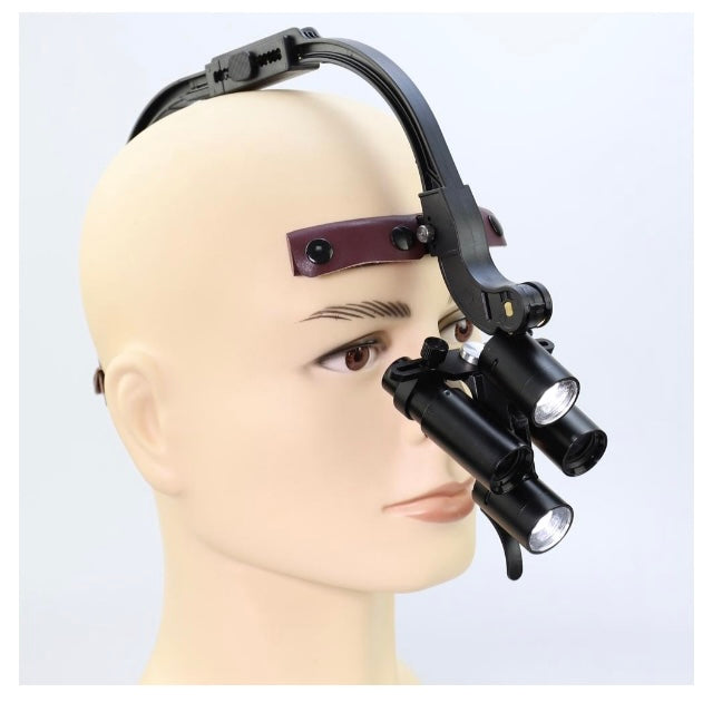 6.0X Cordless Surgical Loupes with Double HeadLight