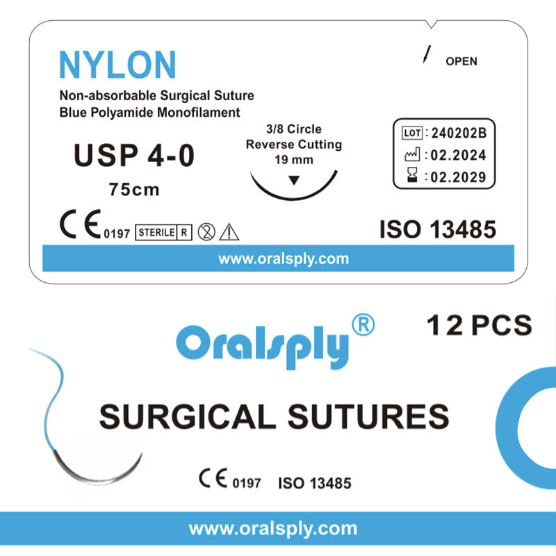 Oralsply Surgical Sutures NYLON 4-0