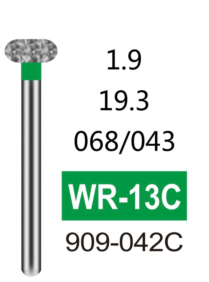 100 PCS Dental Diamond Burs Green Coarse Grit