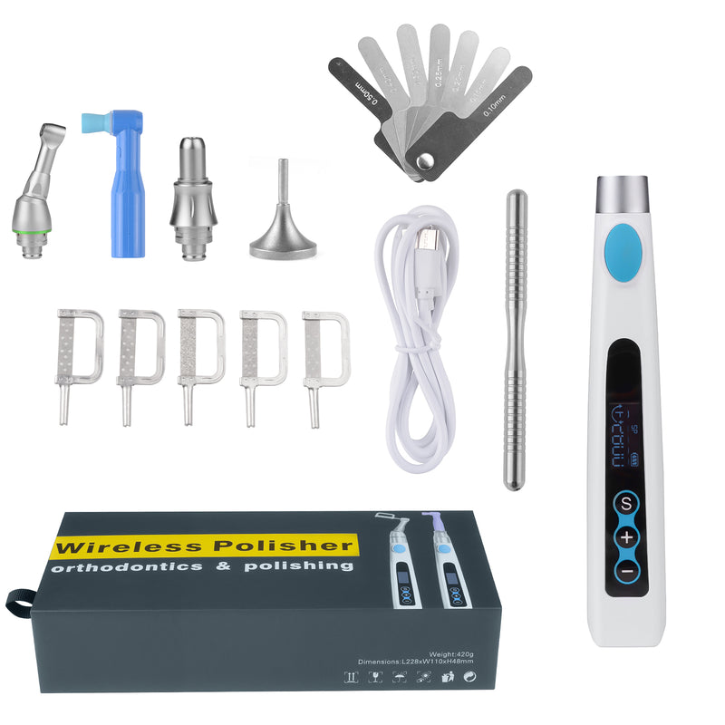 Cordless Electric Motor Dental Polishing Handpiece for IPR Strips & Prophy Angles