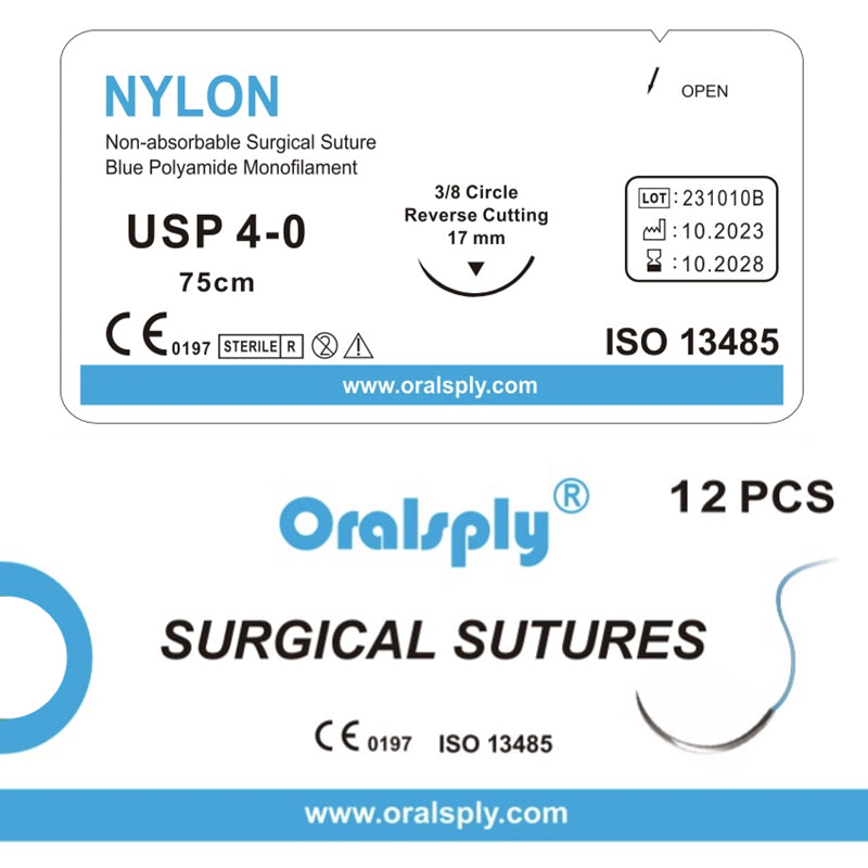 Oralsply Surgical Sutures NYLON 4-0