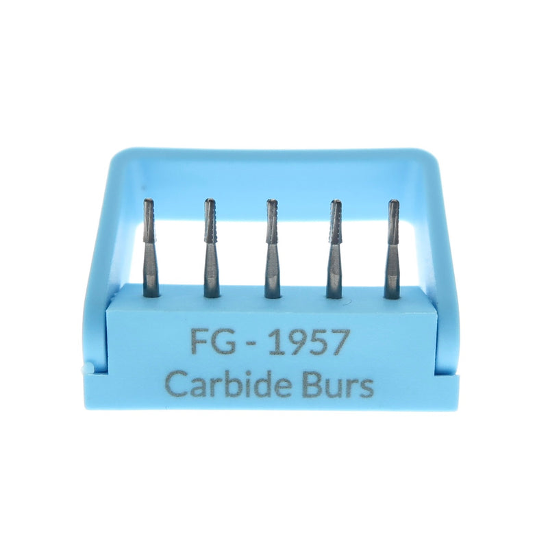 FG-1957 Straight Fissure Dome Dental Carbide Burs Set of 5 PCS