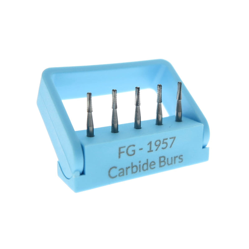 FG-1957 Straight Fissure Dome Dental Carbide Burs Set of 5 PCS