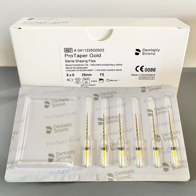 Box of 8 Packs Dentsply Sirona ProTaper Gold