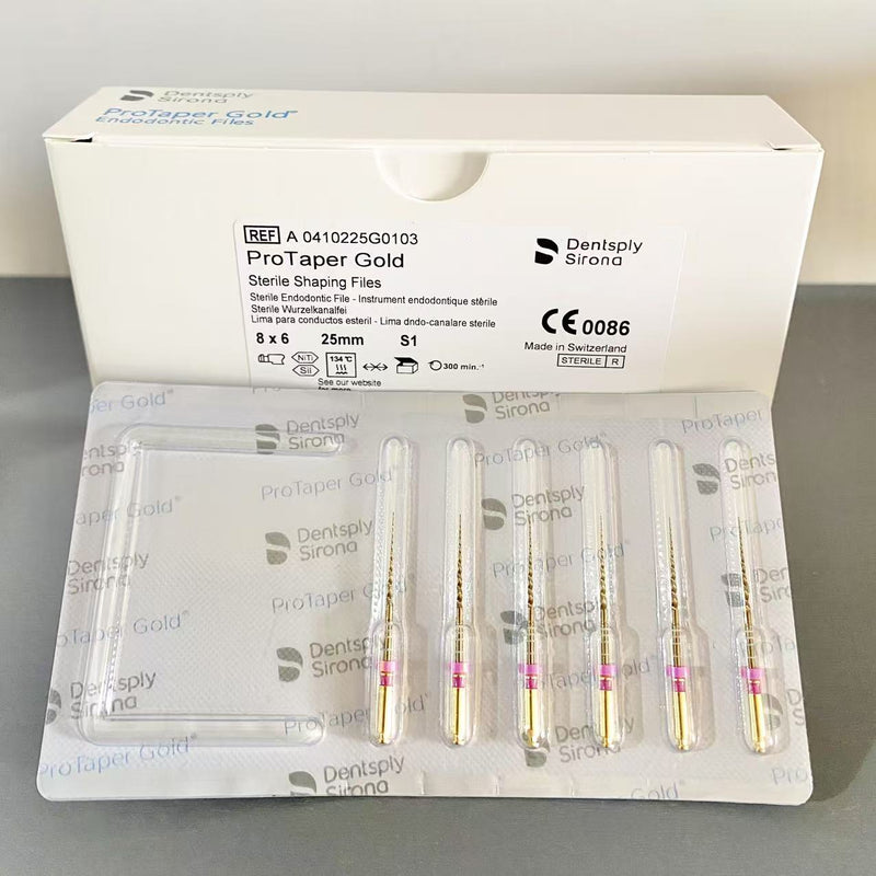 Box of 8 Packs Dentsply Sirona ProTaper Gold