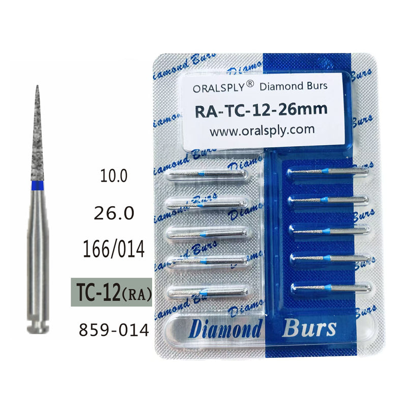 Oralsply RA Dental Diamond Burs 10/PK