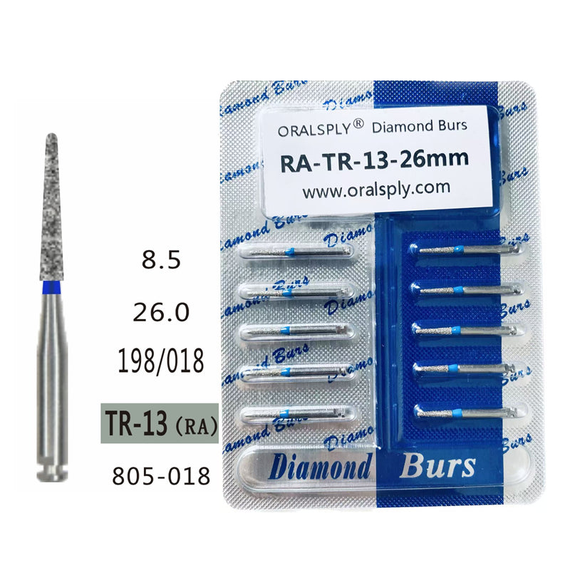 Oralsply RA Dental Diamond Burs 10/PK