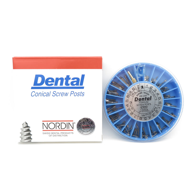 NORDIN Dental Conical Screw Posts Kit 120 pcs
