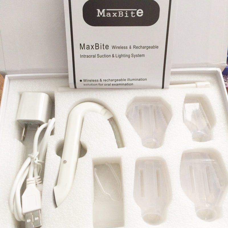 MaxBite Wireless & Rechargeable Intraoral Suction & Lighting System