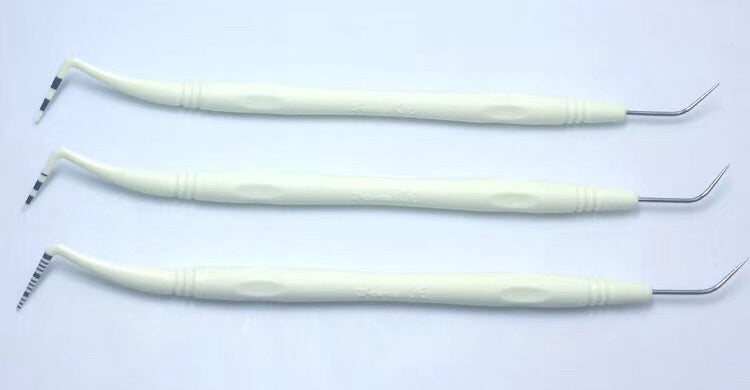 Set of 3 pcs Autoclavable Dental Probes Double Sides with Marks for Implant