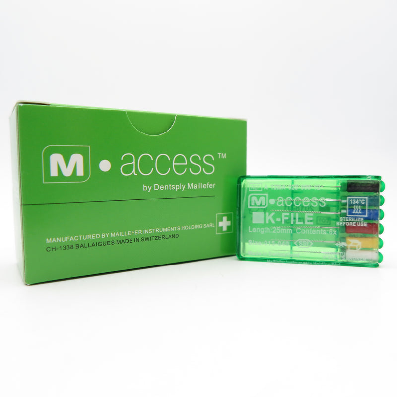 Dentsply Maillefer M access K-FILE 1 Box of 12 Packs
